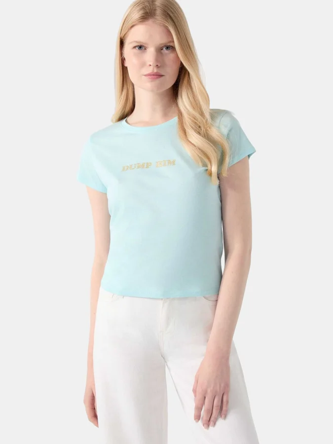 GUESS - SS CRYSTAL TEXT R5 TEE