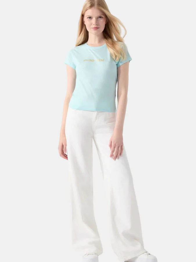 GUESS - SS CRYSTAL TEXT R5 TEE 2