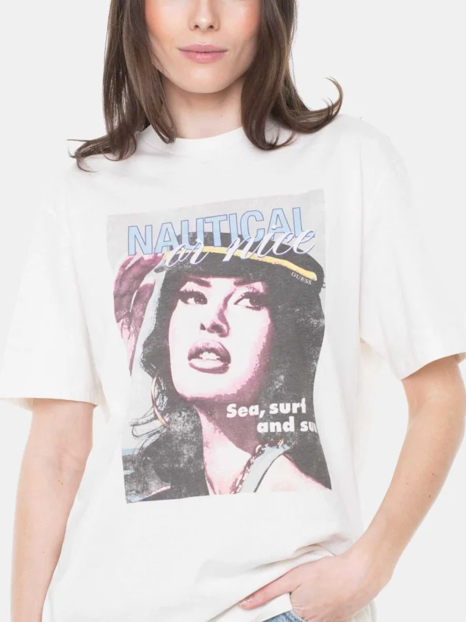 GUESS - SS SAILOR MAG CREW TEE