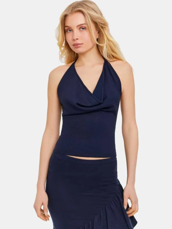 Tally Weijl - Blue Halter Top 2