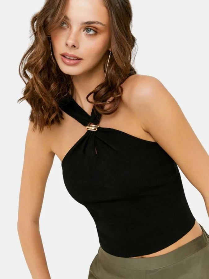 Tally Weijl - Black halter top
