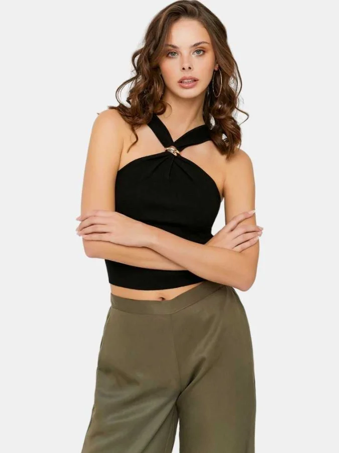 Tally Weijl - Black halter top 2
