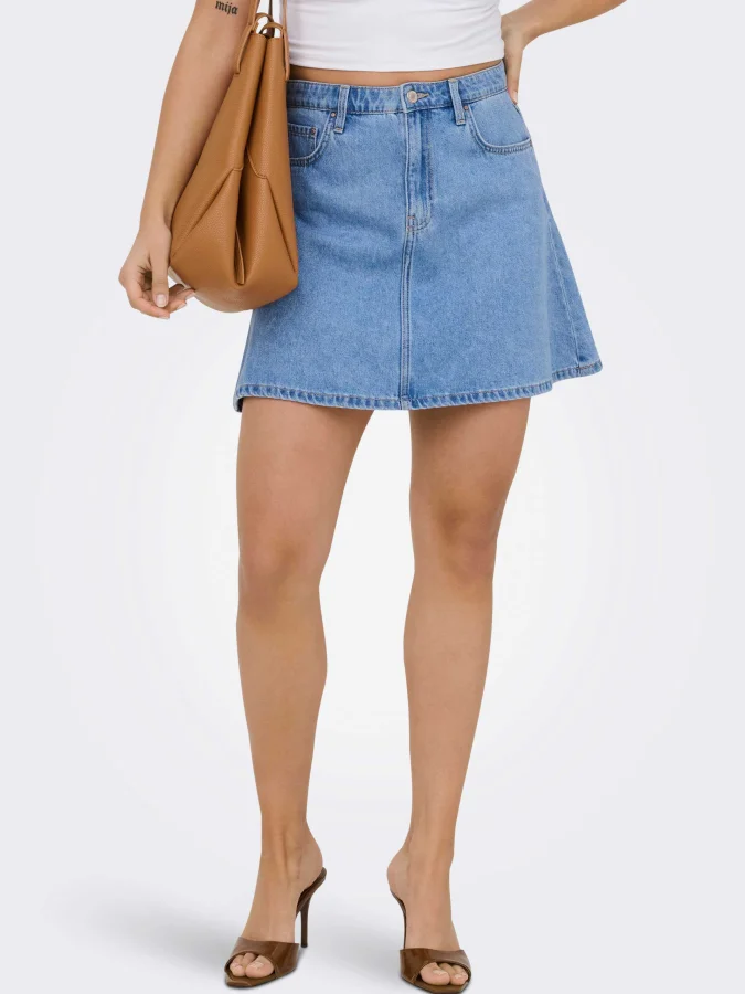 ONLY - ONLEDEN A-SKIRT DNM AKM
