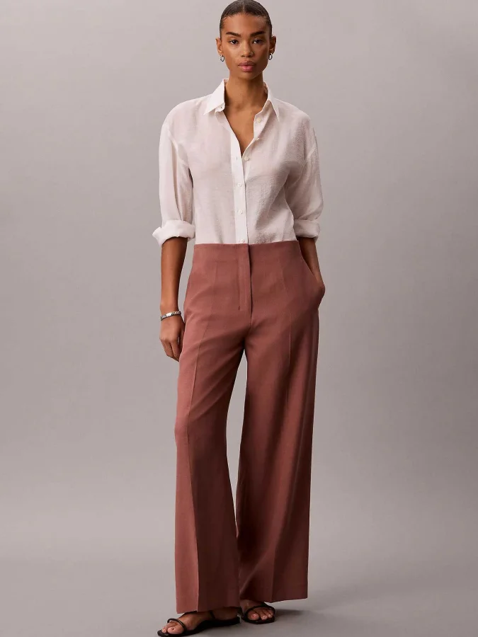 CALVIN KLEIN - LINEN DRESSY...