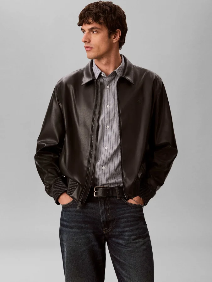 CALVIN KLEIN - LS FAUX...