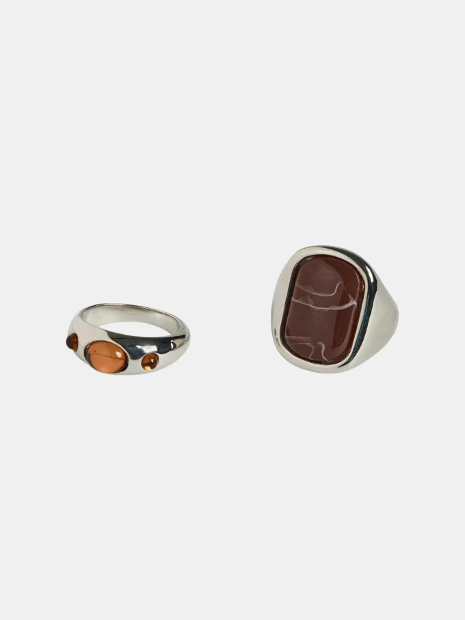 Pieces - PCPAULINE RING 2-PACK