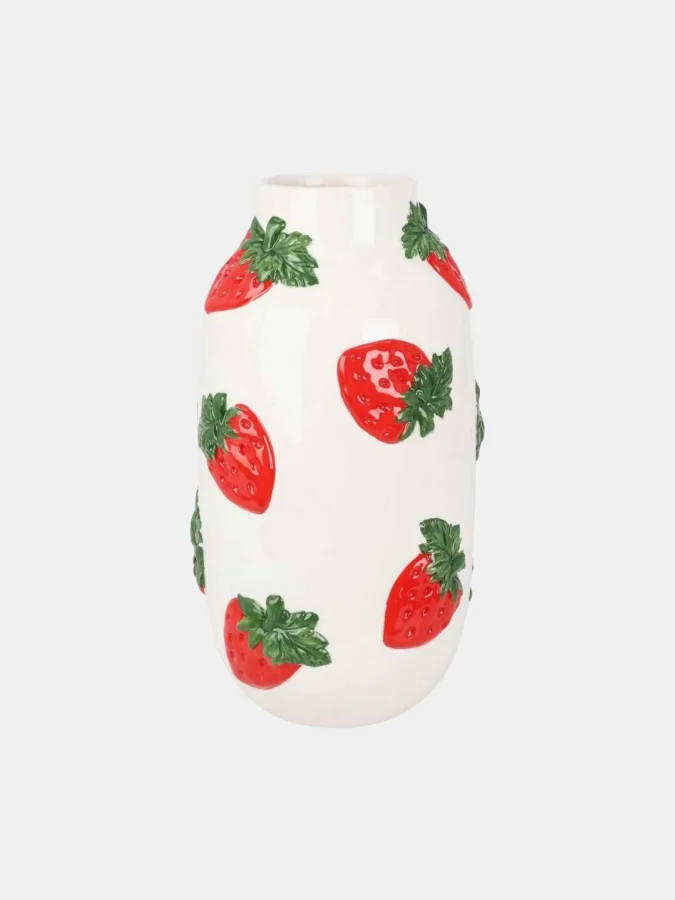 STRAWBERRY VASE 16X29CM