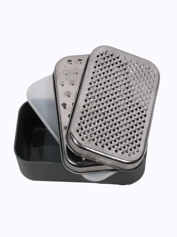 GRATER WITH CONTAINER 4ASS CLR 2