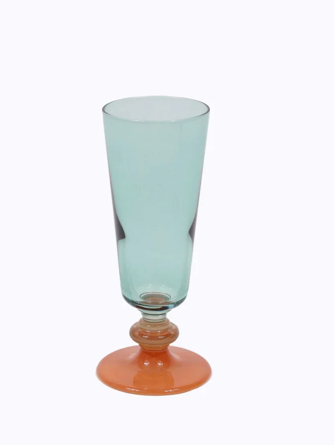 CHAMPAGNE GLASS 180ML 4ASS CLR