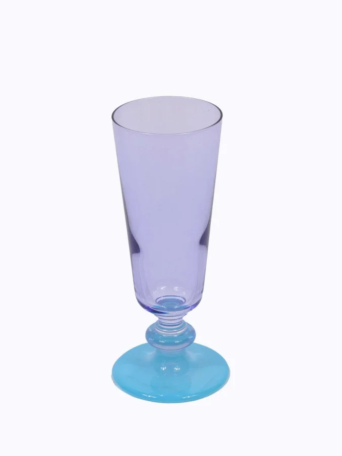 CHAMPAGNE GLASS 180ML 4ASS CLR