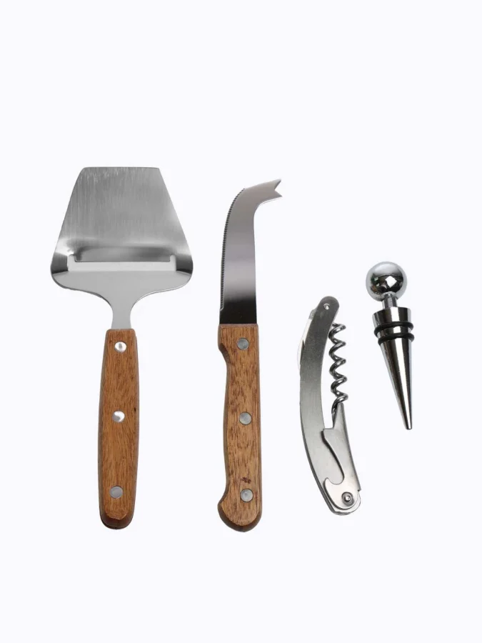 WINE AND CHEESE SET OF 4PCS