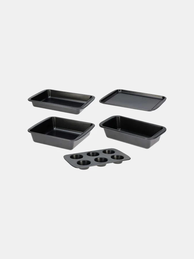 BAKINGSET STEEL 5PCS GREY CLR