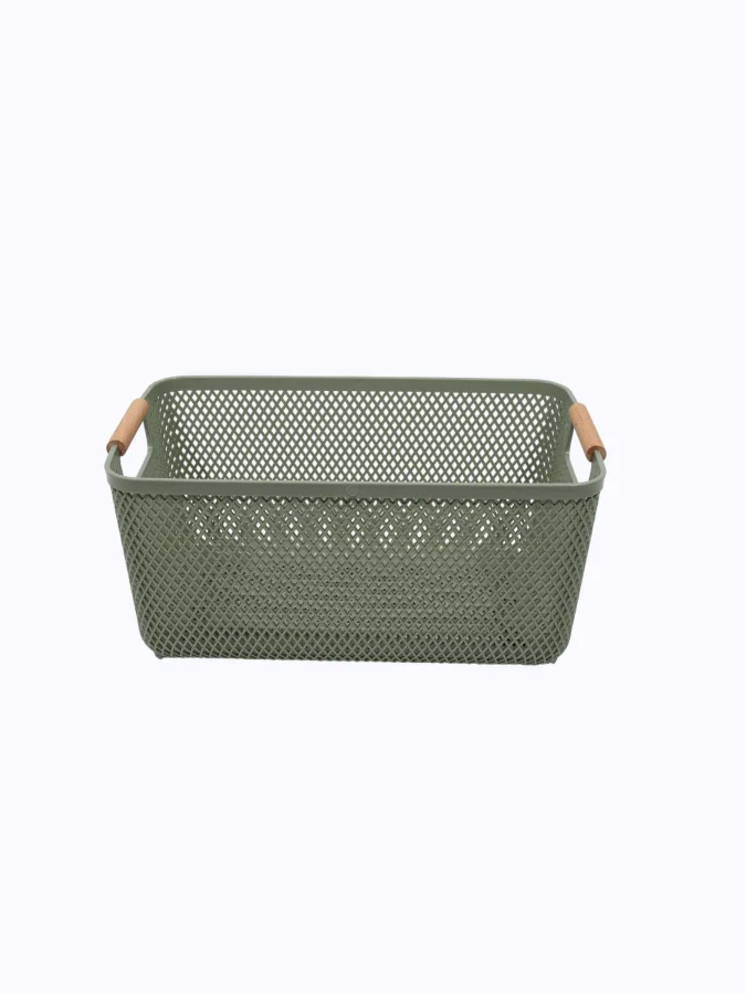 BASKET PP 36X23X16CM 3ASS CLR