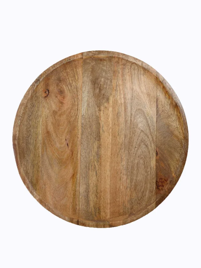 SERVING PLATE WOOD 38CM NATURA