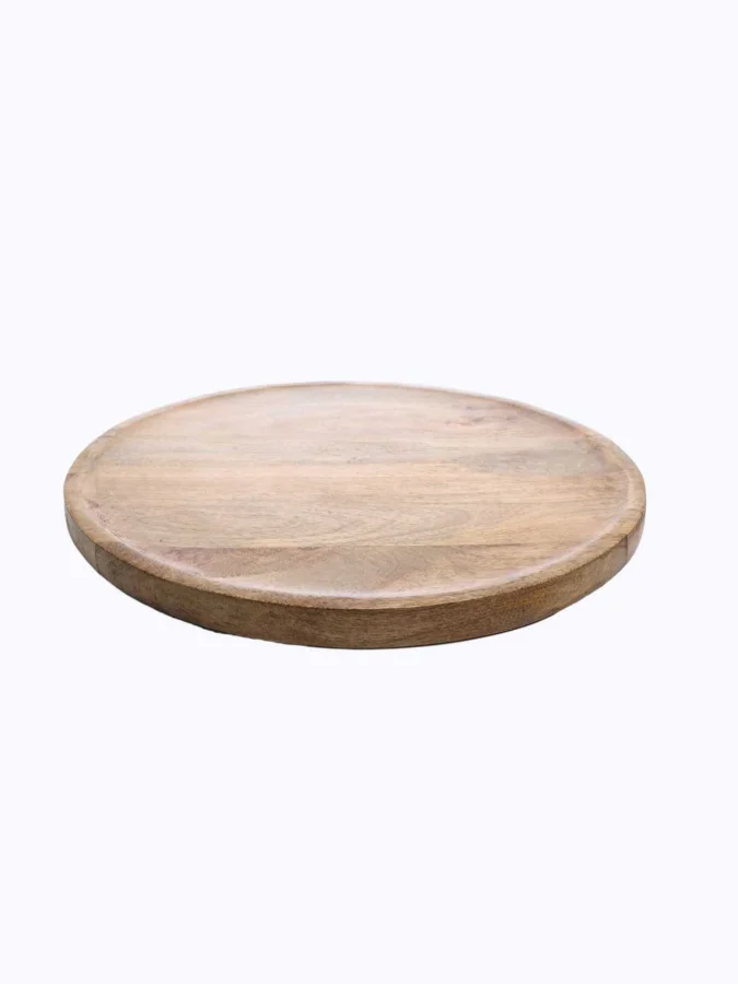 SERVING PLATE WOOD 38CM NATURA 2