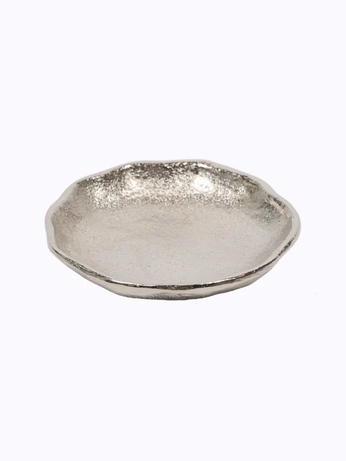 BOWL SILVER 9X9X2CM 3ASS