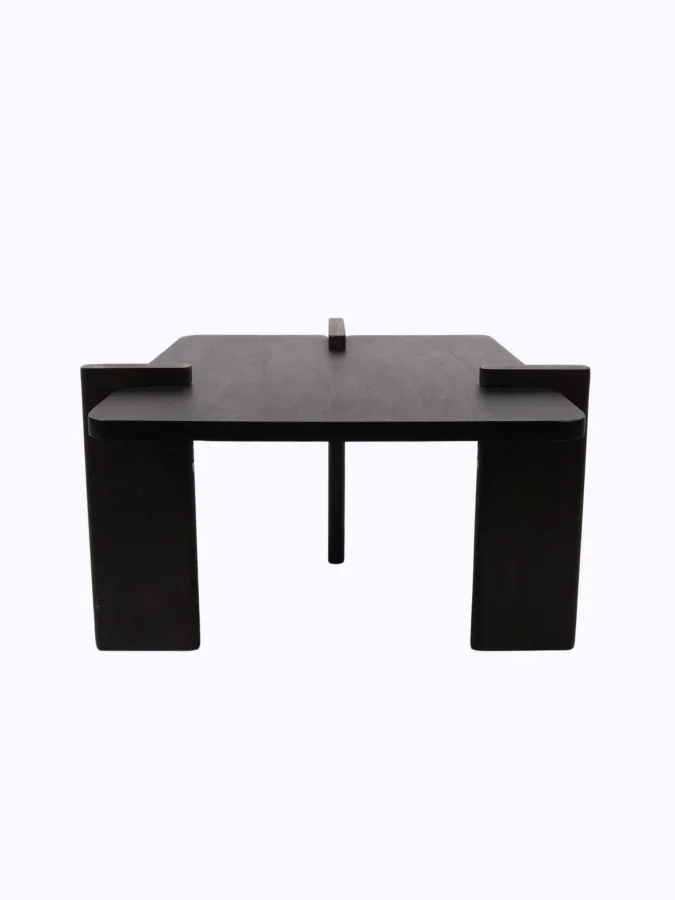 SIDE TABLE WOOD DARK BROWN 35C