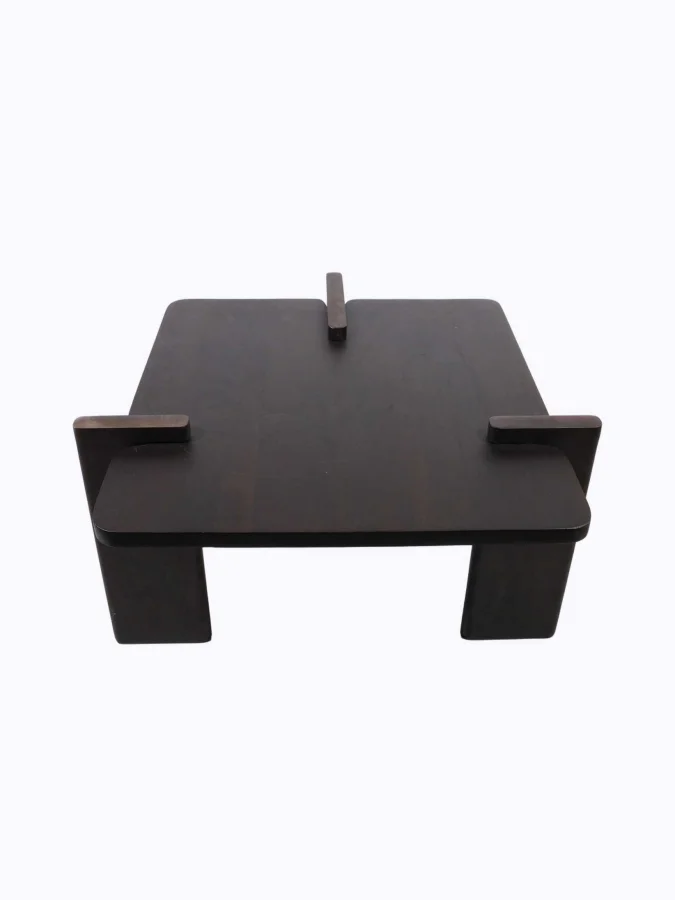SIDE TABLE WOOD DARK BROWN 35C 2