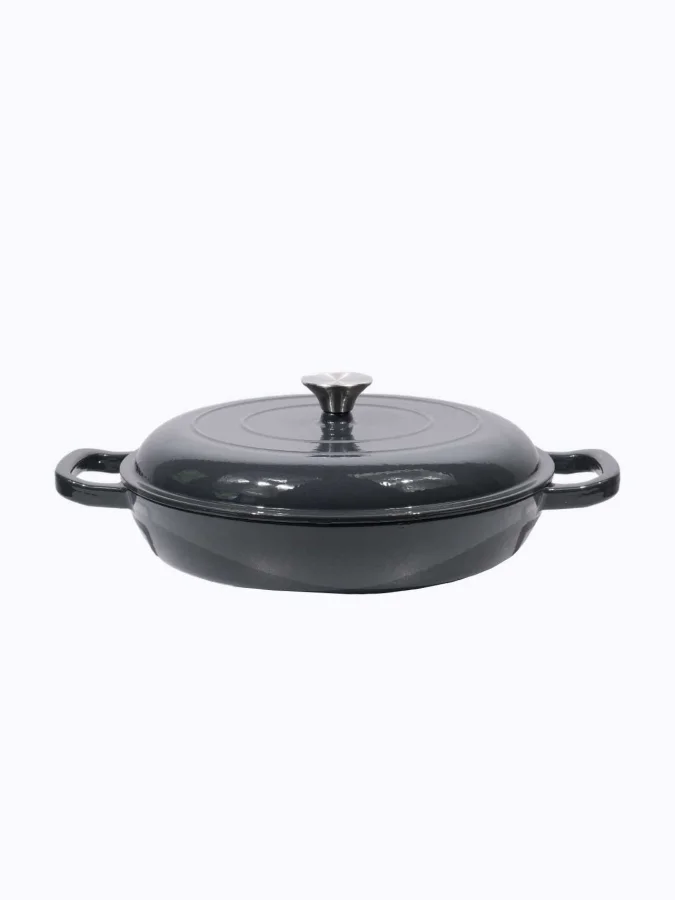 PAN CAST IRON 30CM GREY