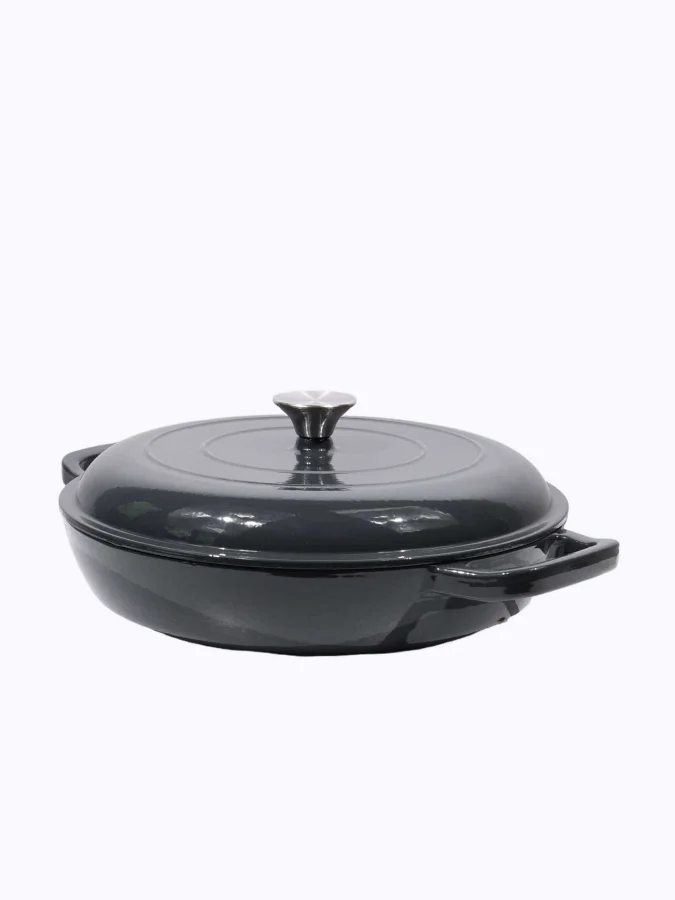 PAN CAST IRON 30CM GREY 2