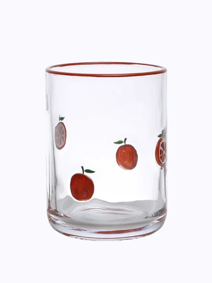 DRINKING GLASS 355ML ORANGE
