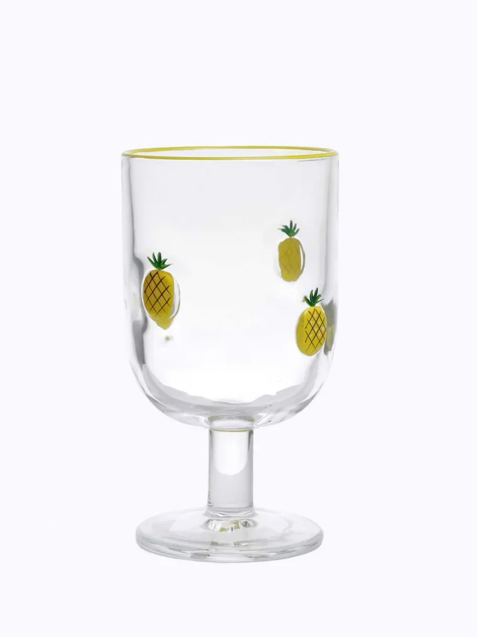 WINE GLASS 345ML PINEAPPLE
