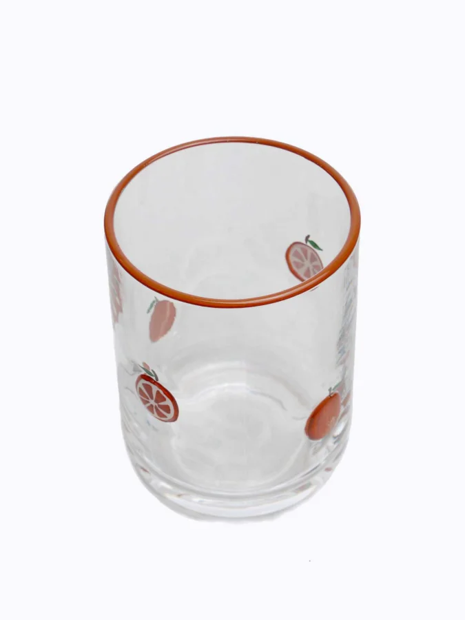 DRINKING GLASS 355ML ORANGE 2