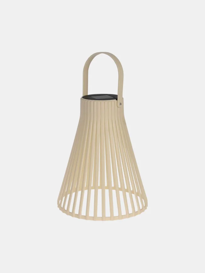 SOLAR LANTERN H23CM OFF WHITE