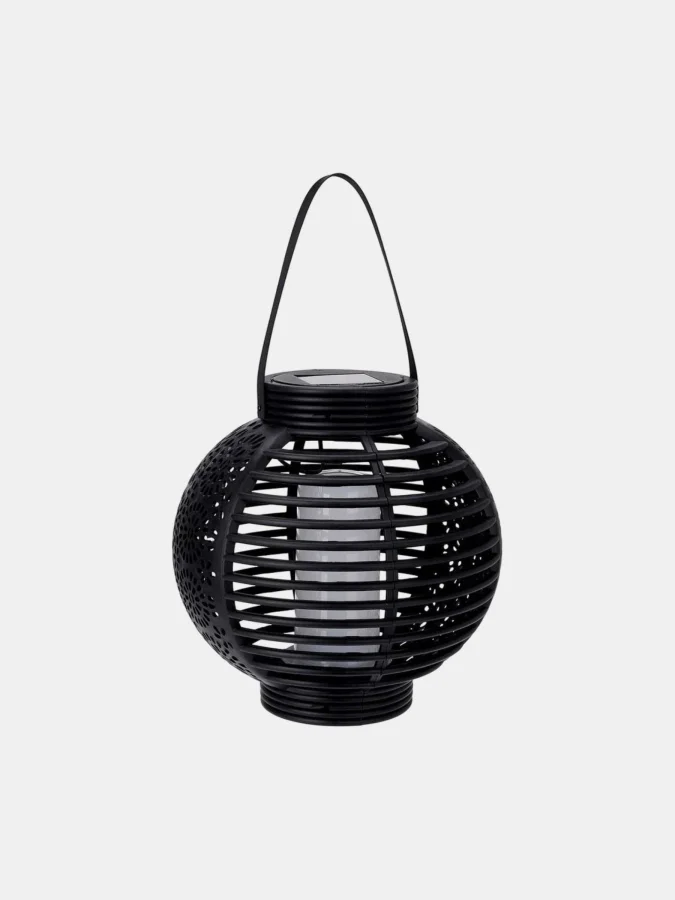 SOLAR LANTERN DIA 20CM BLACK 2
