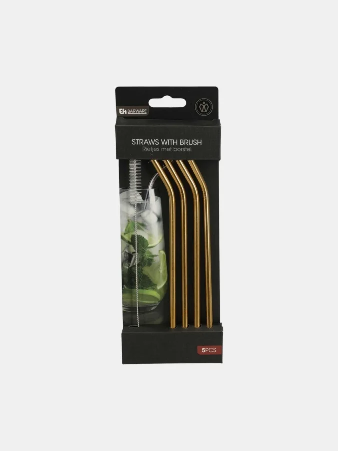 DRINKING STRAWS SET/5 INCL BRU