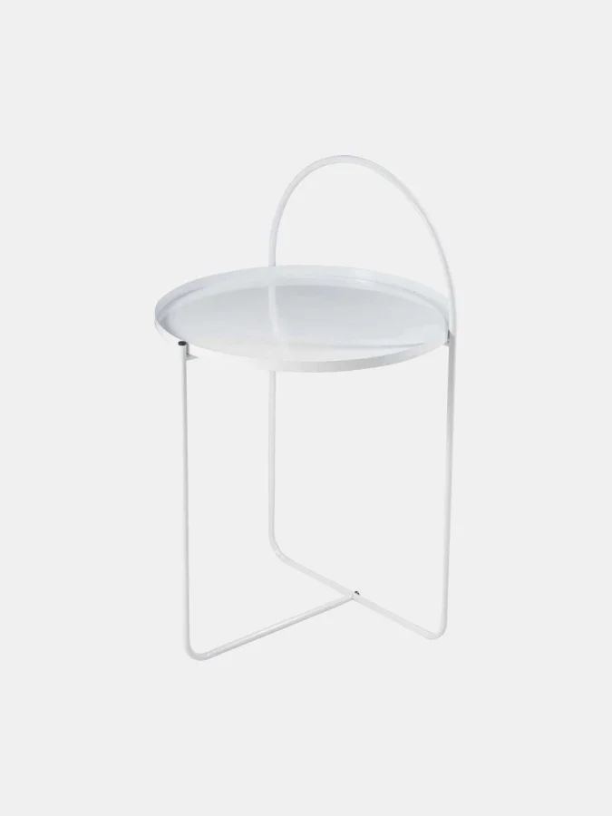 SIDETABLE 40CM 2-LAYER WHITE