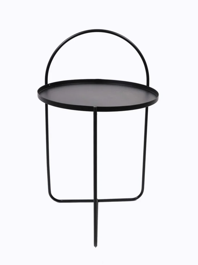 SIDE TABLE 40X65CM BLACK ARCH