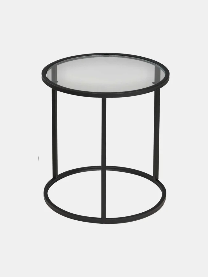 SIDE TABLE S2 GLASS AND METAL 2