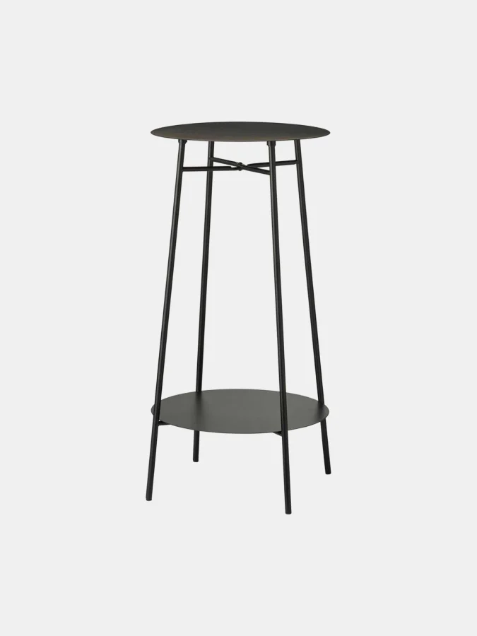 SIDE TABLE 2LAYERS STEEL BLACK