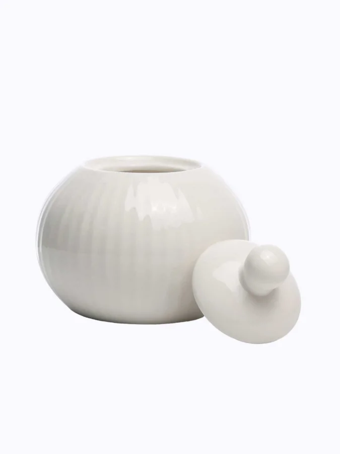 SUGAR BOWL WITH LID NEW BONE 2