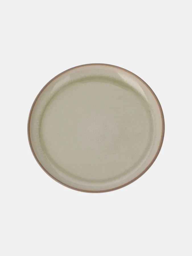 PLATE STONEWARE GRES CREAM CLR