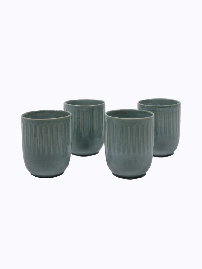 MUG GRES STONEWARE 300ML 4ASS