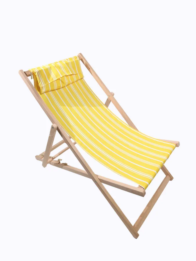 FOLDING CHAIR WOOD STRIPES