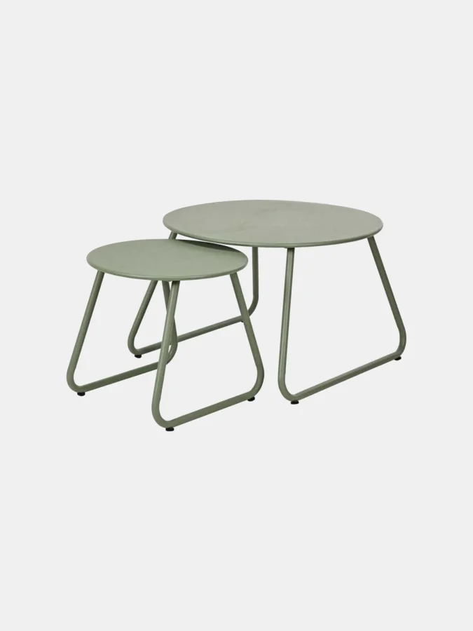 SIDE TABLE SET 2PCS GROEN