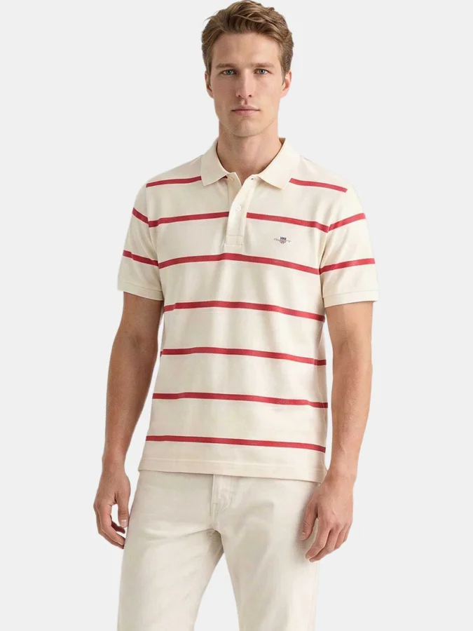Gant - STRIPED SS POLO