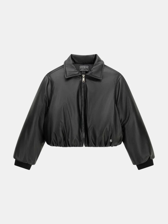 GUESS - PU PADDED LS BOMBER...
