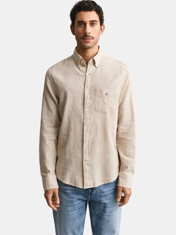 Gant - REG COTTON LINEN SHIRT 2