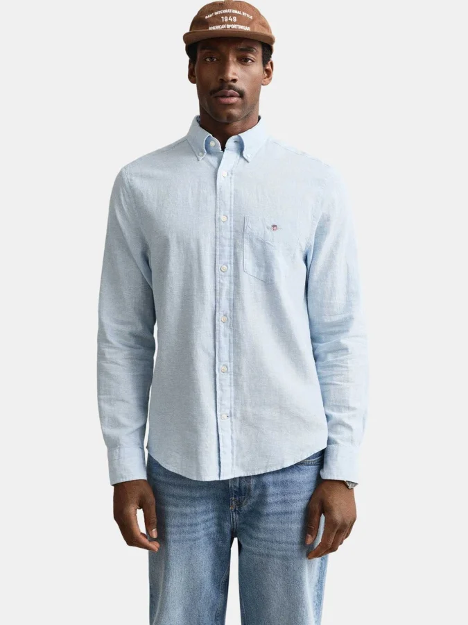 Gant - REG COTTON LINEN SHIRT 2