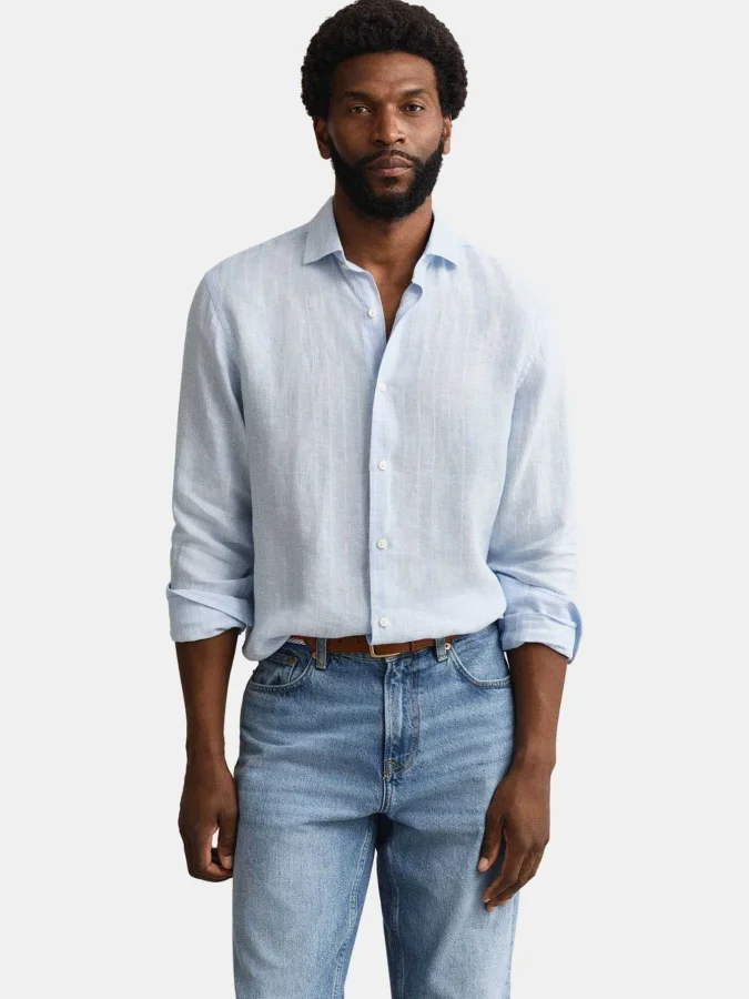 Gant - REG LINEN STRIPE SHIRT