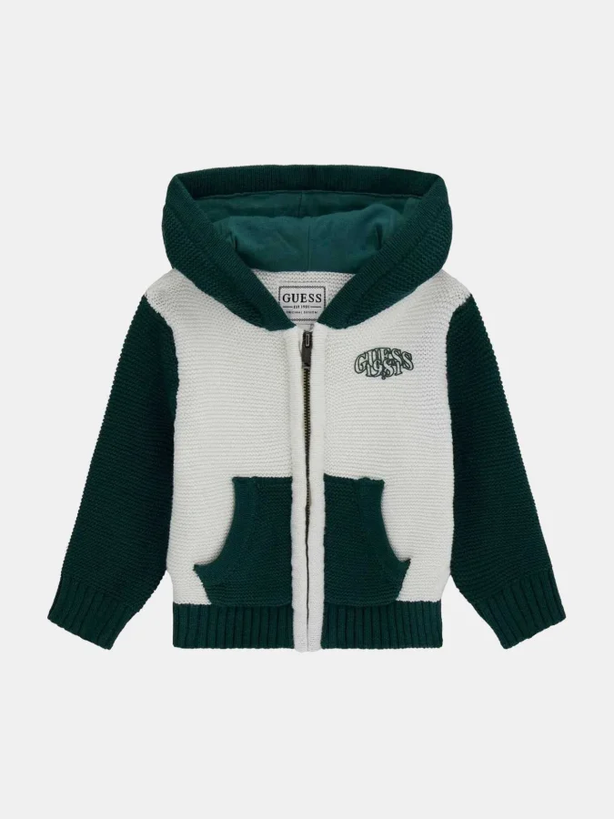 GUESS - HOODED LS SWEATER...