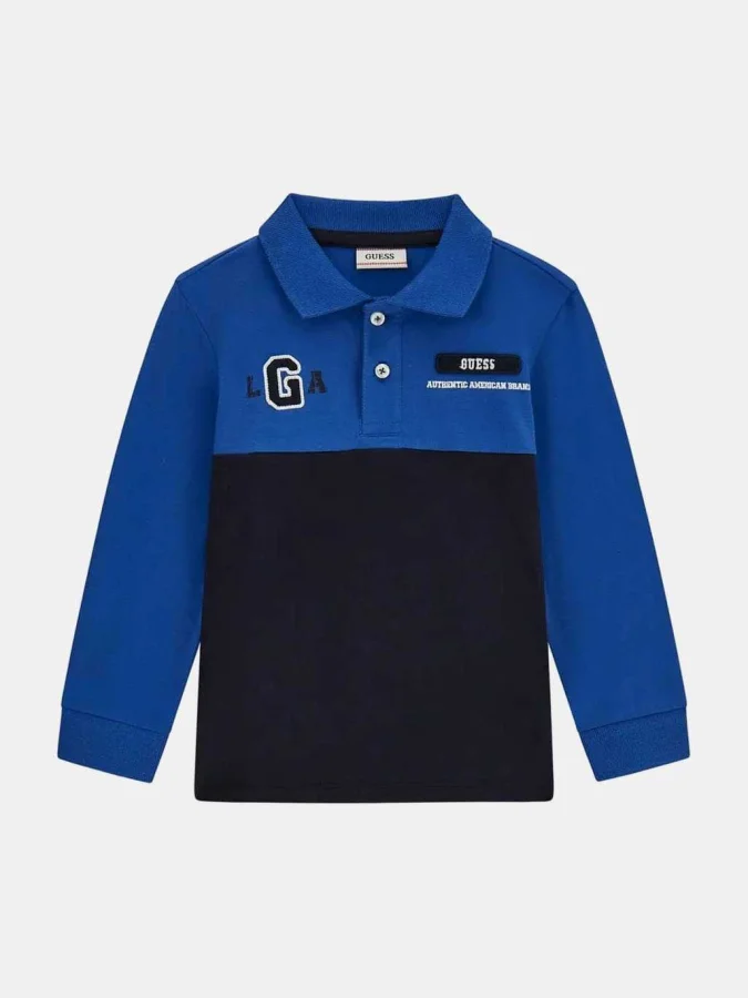GUESS - STRETCH JERSEY LS POLO