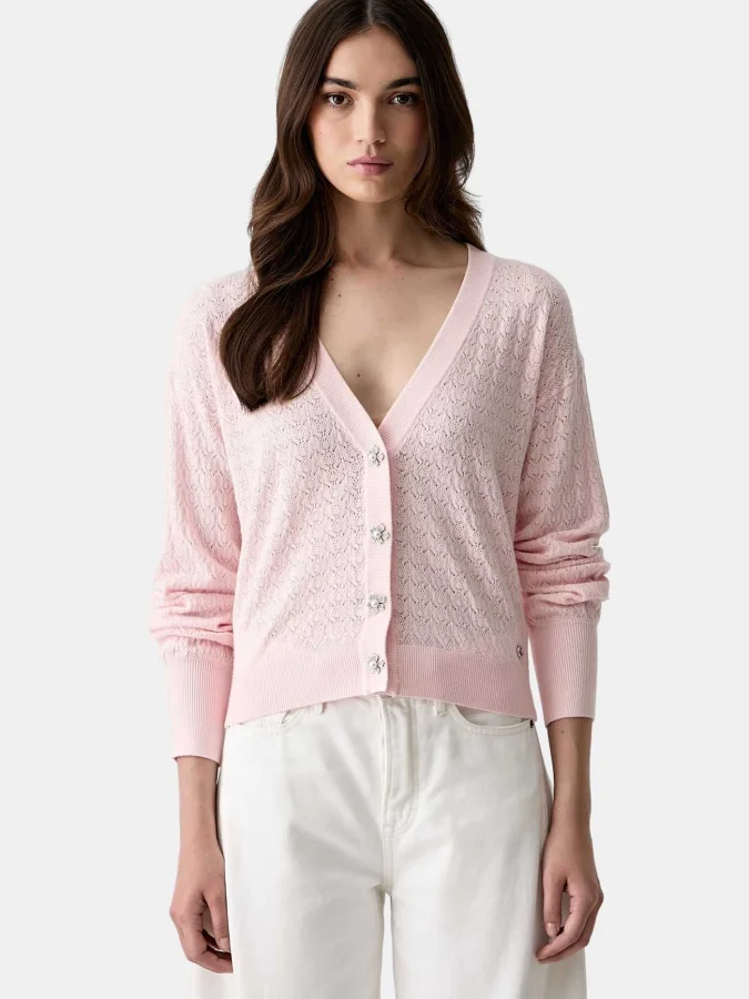 GUESS - LS VN NINA CARDI STWR