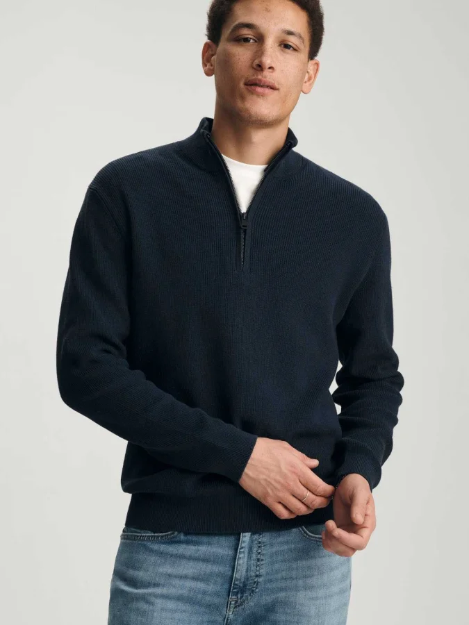 Mavi - HALF ZIP SWEATER