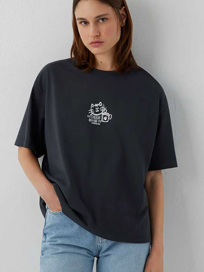 Mavi - CAT PRINTED TSHIRT