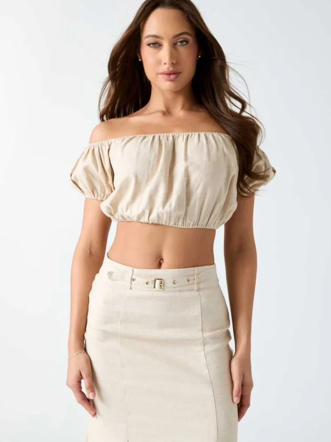 GUESS - SS RYAN OFF SHLDR TOP
